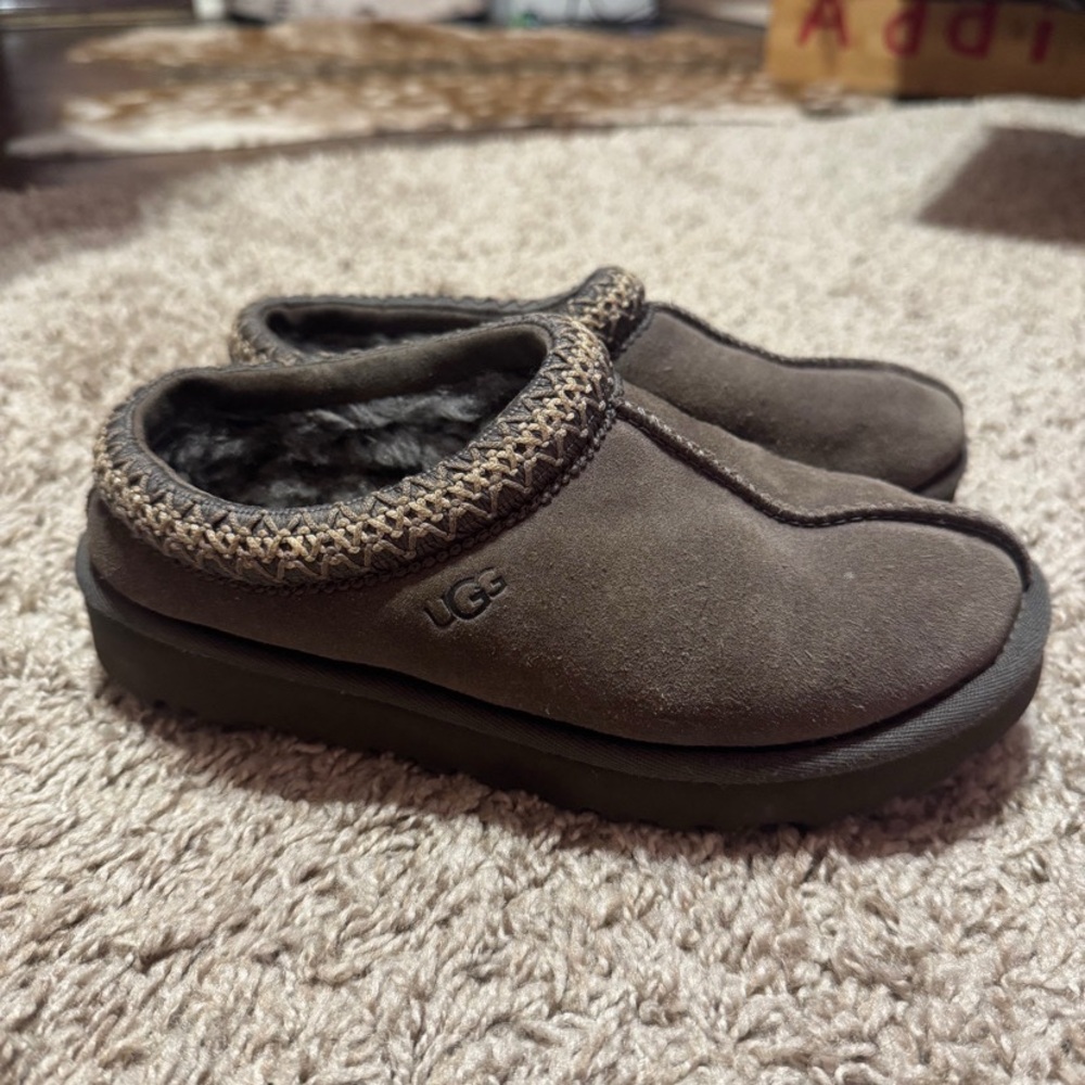 UGG Brown Suede Slippers